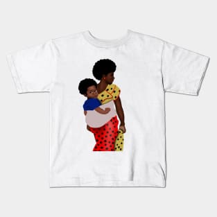 African Mother and Child Kids T-Shirt